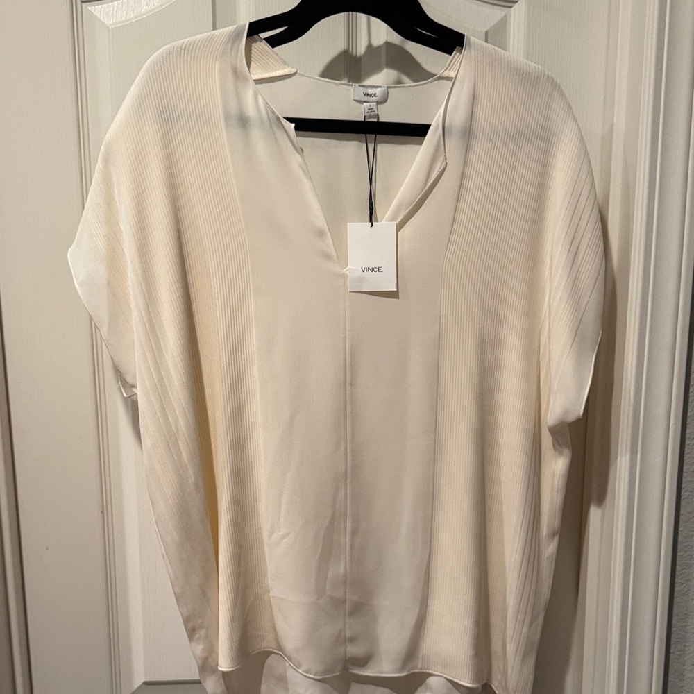 Vince Women's Elegant Cream Blouse